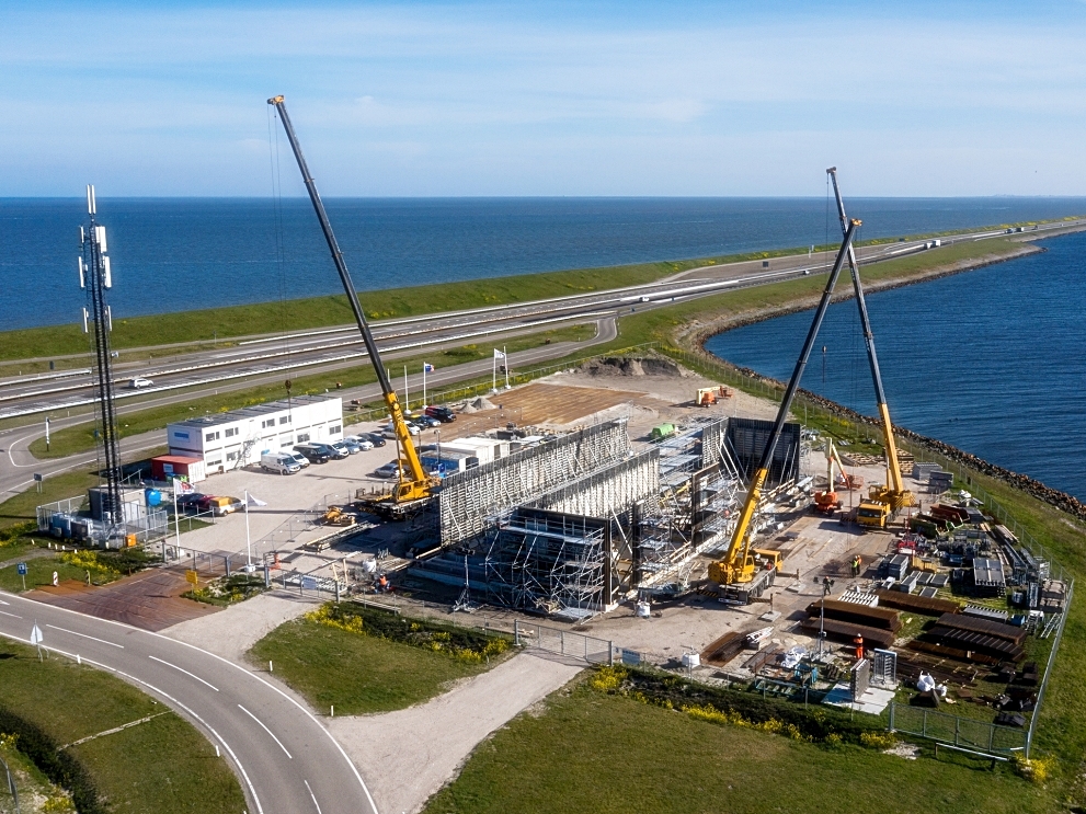 Substation under construction